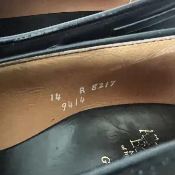Allen Edmonds Grayson Tassel Loafers Size 14 A Black